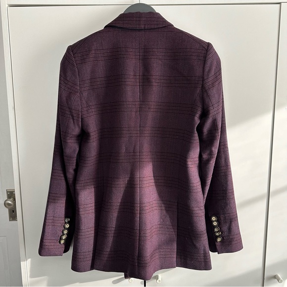 Veronica Beard Purple Plaid Blazer - Picture 7 of 10